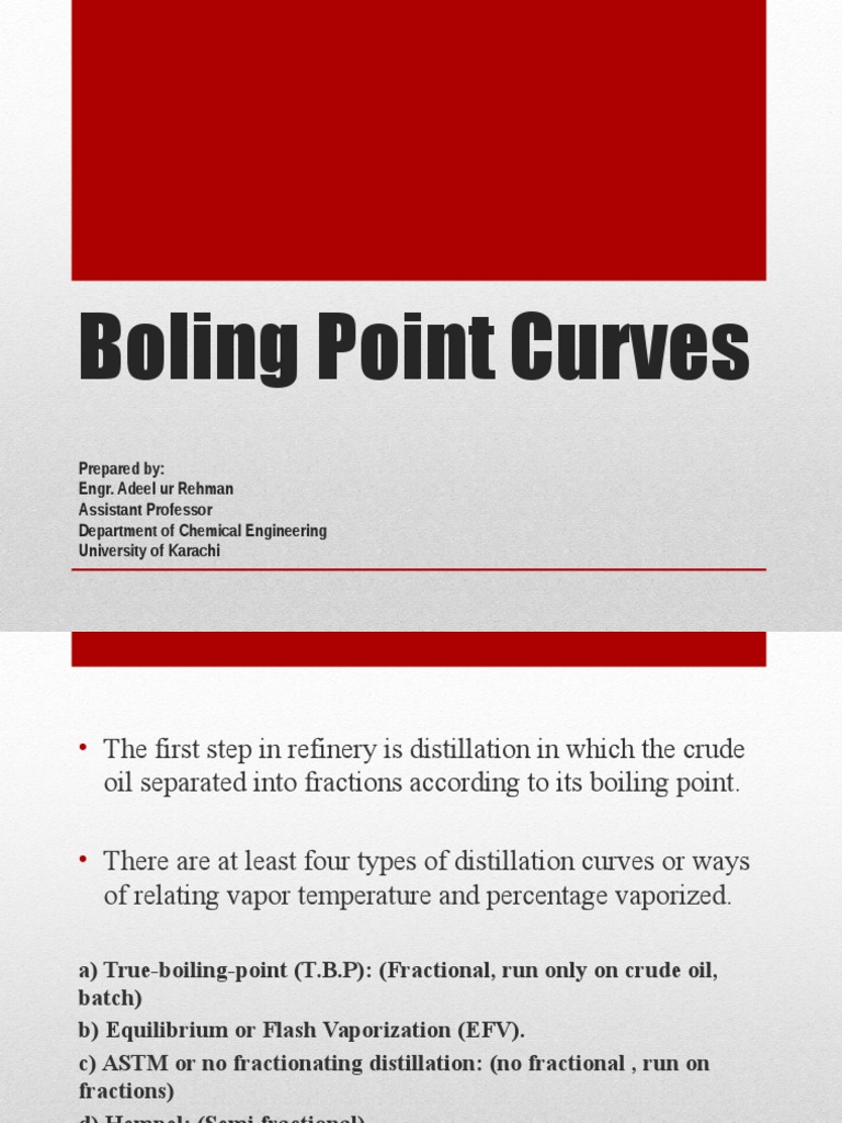 Boling Point Curves | PDF | Distillation | Evaporation