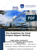 Guidelines For Writing Final Project