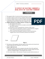 Magnetic Effect of Electric Current &amp Mechanical Effct of Electric Current