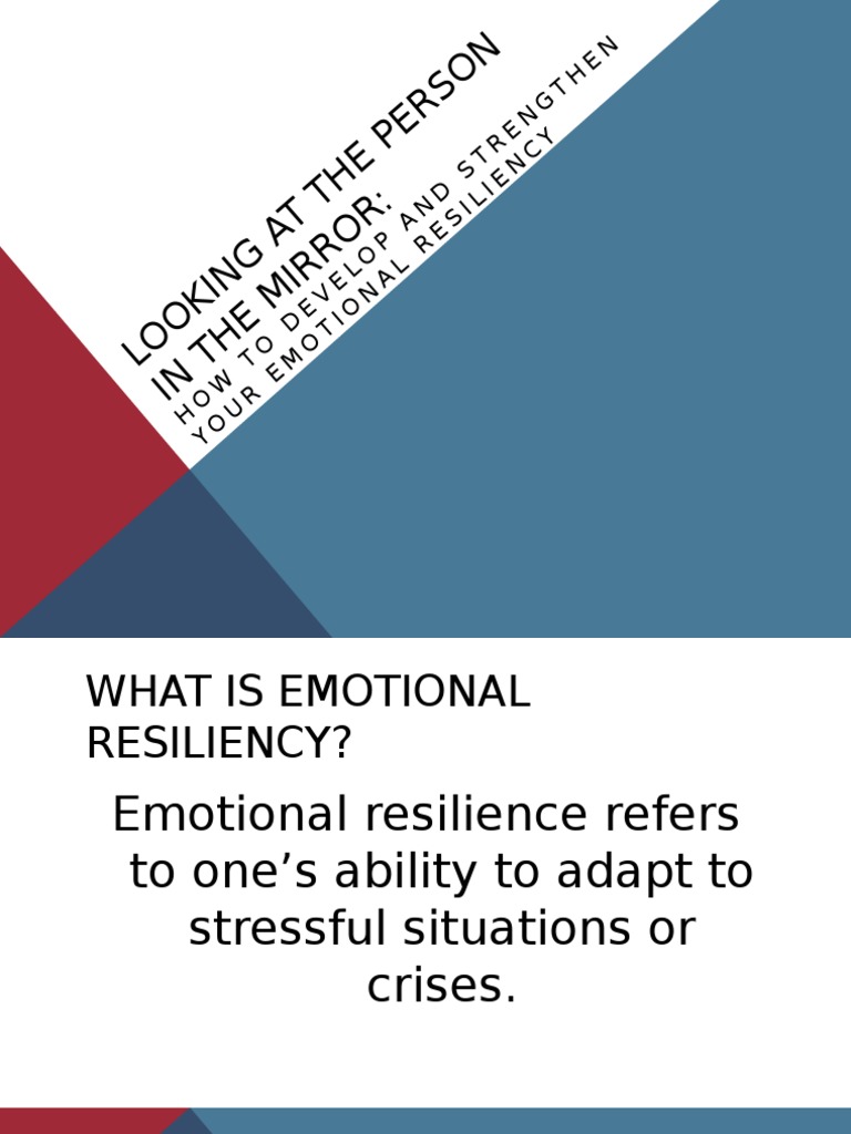 Develop Emotional Resilience Tips | PDF | Lifestyle