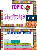 Subject-Verb Agreement