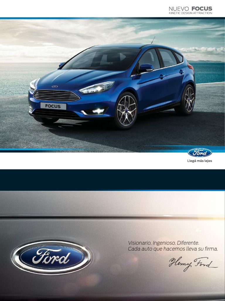 Ficha Técnica Ford Focus 2016 Teléfonos móviles Airbag