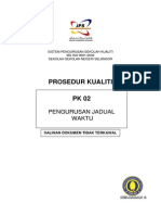 PK 02 Prosedur Kualiti Pengurusan Jadual Waktu PDF