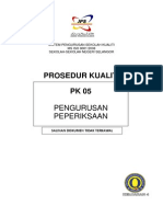 PK05 Prosedur Kualiti Pengurusan Peperiksaan PDF