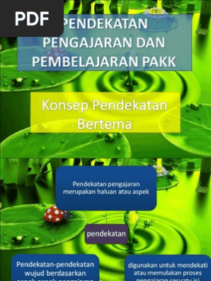 Pendekatan Pengajaran Dan Pembelajaran Pakk Pdf