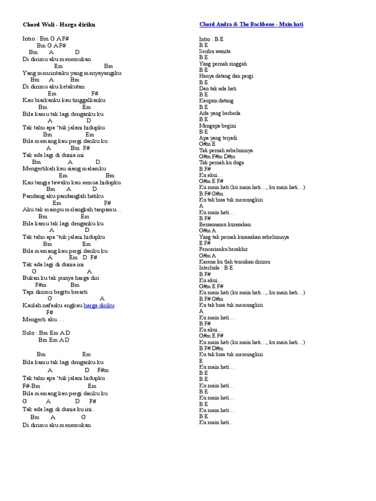 Chord Gitar Pdf