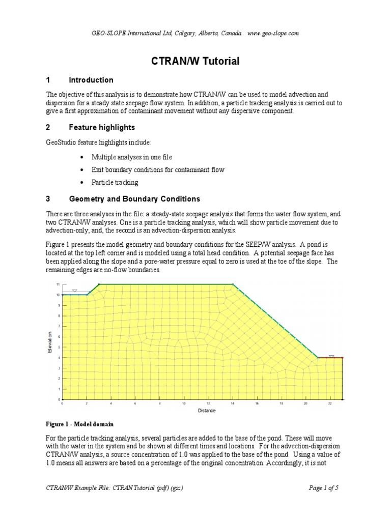 Ctran Tutorial Pdf Soil Mechanics Applied And Interdisciplinary