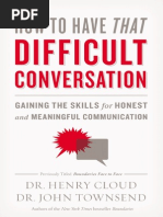 How to Have That Difficult Conversation Sample