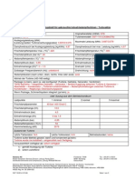 Data Record Sheet SST 110 Turbine D