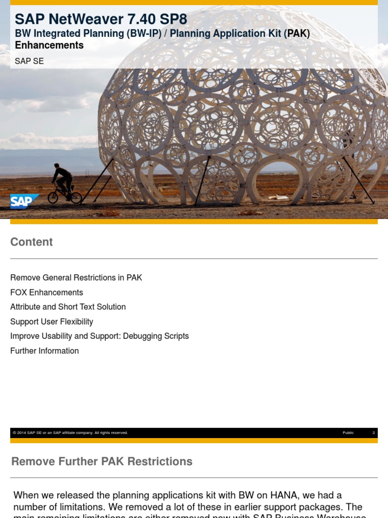 BW-IP - PAK Enhancements With SAP NetWeaver 7.40 SP8 PDF | PDF | Sql ...