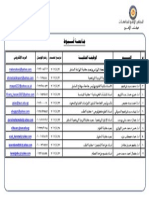 بيان بالسادة المتقدمين للإتصال-جامعة أسيوط