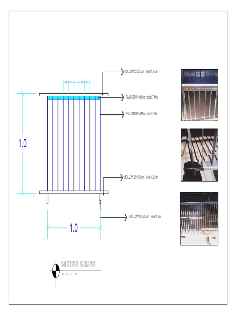 Section Railing: HOLLOW 25x50 MM, Tebal 1,2 MM | PDF