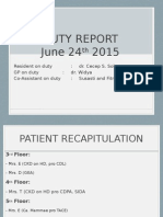 Duty Report On Ward 24-06-15