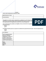 TIECare Head Approval Form