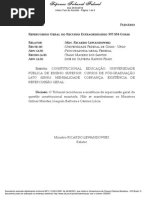 RE 597854 - Cursos de Especializacao - Pagamento de Mensalidade