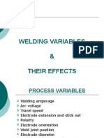 Welding Variables Guide: Effects of Current, Voltage, Speed & More