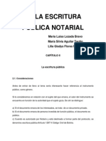 De La Escritura Pública Notarial- Maria Luisa Lozada Bravo y Otras.