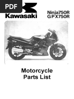 Kawasaki GPX 750R Parts Manual PDF | PDF | Carburetor | Screw