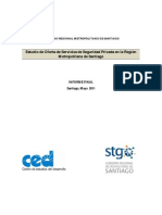 Estudio de Oferta de Servicios de Seguridad Privada en La Region Metropolitana de Santiago, 2011