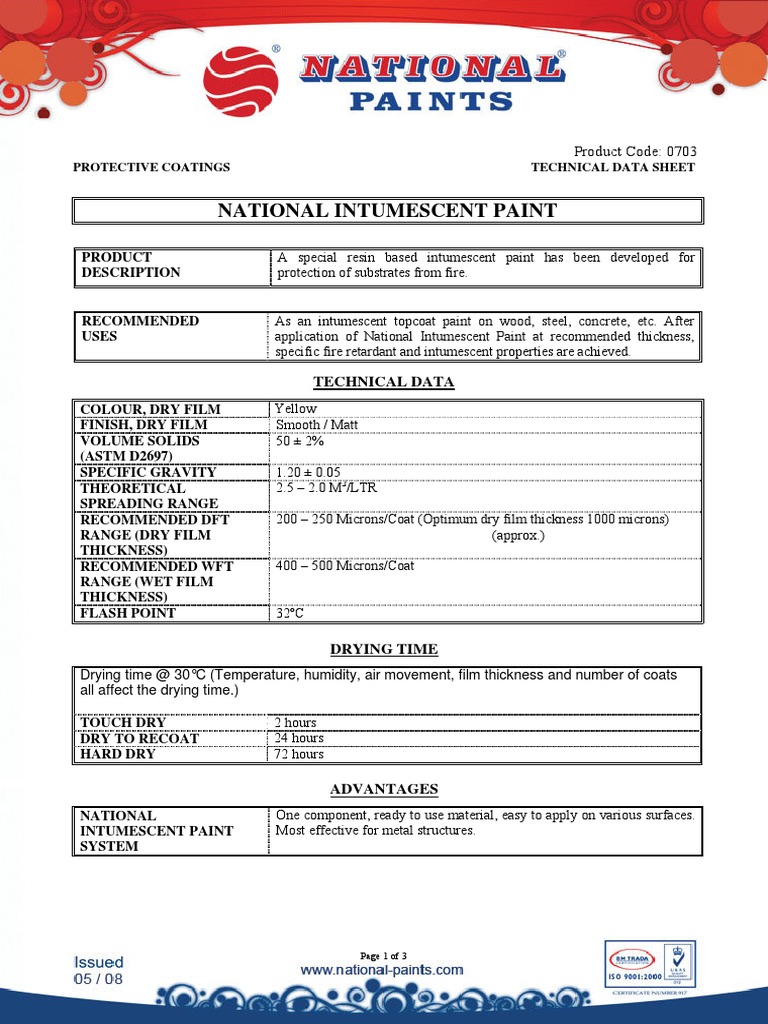 0703 Intumescent Paint Paint Epoxy Free 30day Trial Scribd