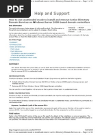 Download 2K8 Unattended DCPROMO by Lee Wiscovitch SN2701360 doc pdf