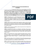 Contrato a Plazo Fijo Por Incremento de Actividad