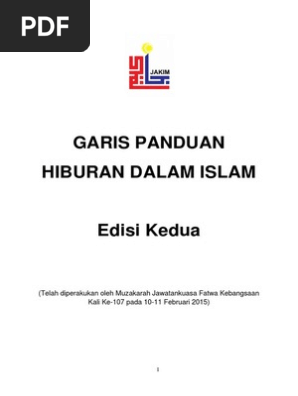 Garis Panduan Hiburan Dalam Islam Edisi Kedua Pdf
