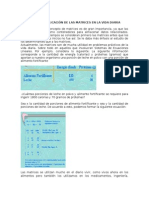 Aplicación de Las Matrices en La Vida Diaria Ensayo Matrices