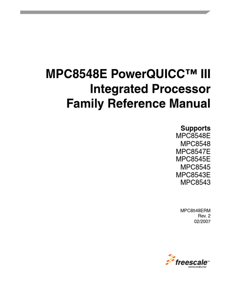 Mpc8548erm PDF | PDF | Business | Technology & Engineering