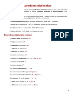 Expresiones Algebraicas