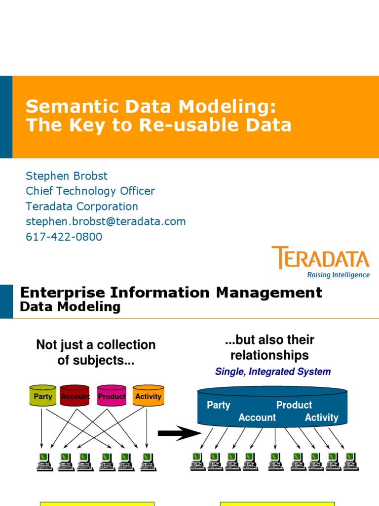 1030 Stephen Brobst Semantic Data Modeling | PDF | Data Model ...