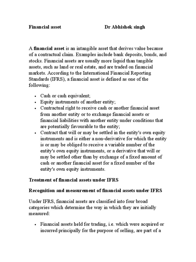Understanding Financial Assets and Markets | PDF | Financial Markets ...