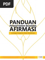 Buku Panduan Pendaftaran Beasiswa Afirmasi LPDP