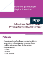 Issues Related To Patenting of Biological Invention