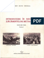 Introducere in Geologia Zacaminelor Metalifere - Sorin Udubasa - 2008