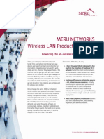 Meru Networks Wireless LAN Product: Powering The All-Wireless Mobile Enterprise