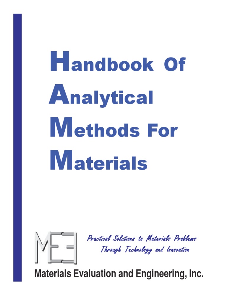 Handbook of Analytical Methods For Materials PDF