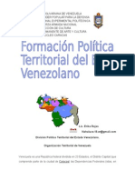 División Político Territorial Del Estado Venezolano