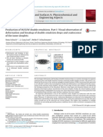 Production of W/o/w Double Emulsions Part I Visual Observation of Deformation