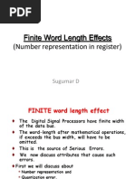 Finite Word Length Effects