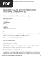 Linear Integrated Circuits 70 Interview Questions and Solutions 2 _ Divyum