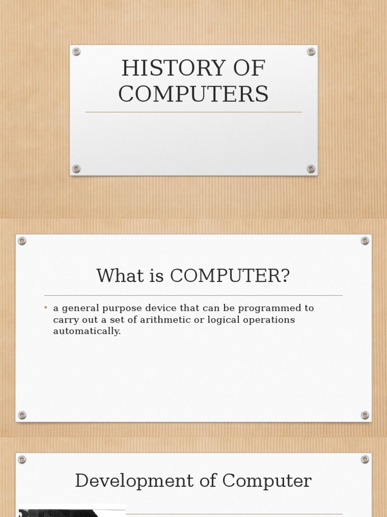 History of Computers | PDF | Personal Computers | Apple Inc.
