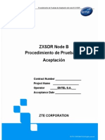 ZXSDR Node B Acceptance Testing Procedure