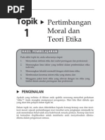 Topik 1 Pertimbangan Moral Dan Teori Etika