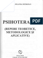 Iolanda Mitrofan - Psihoterapie - Repere Teoretice, Metodologice Si Aplicative