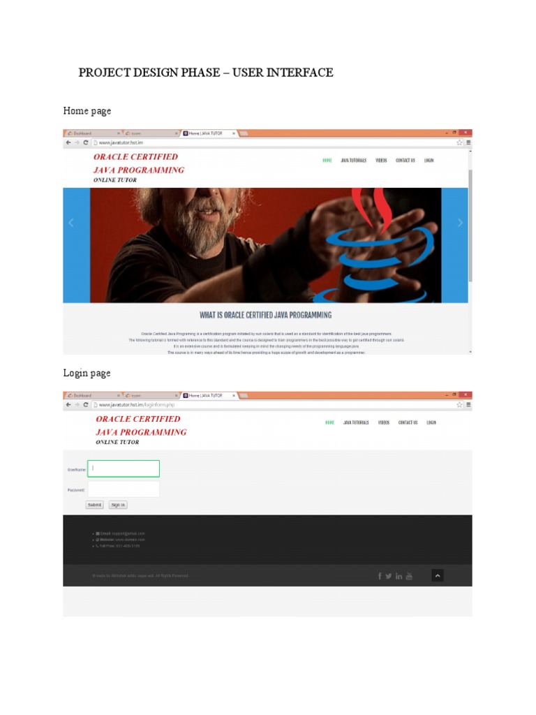 Project Design Phase - User Interface: Home Page | PDF | Computers