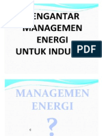 Penghantar Manajemen Energi