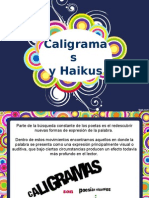 Caligramas y Haikus