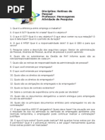 Atividade de Pesquisa