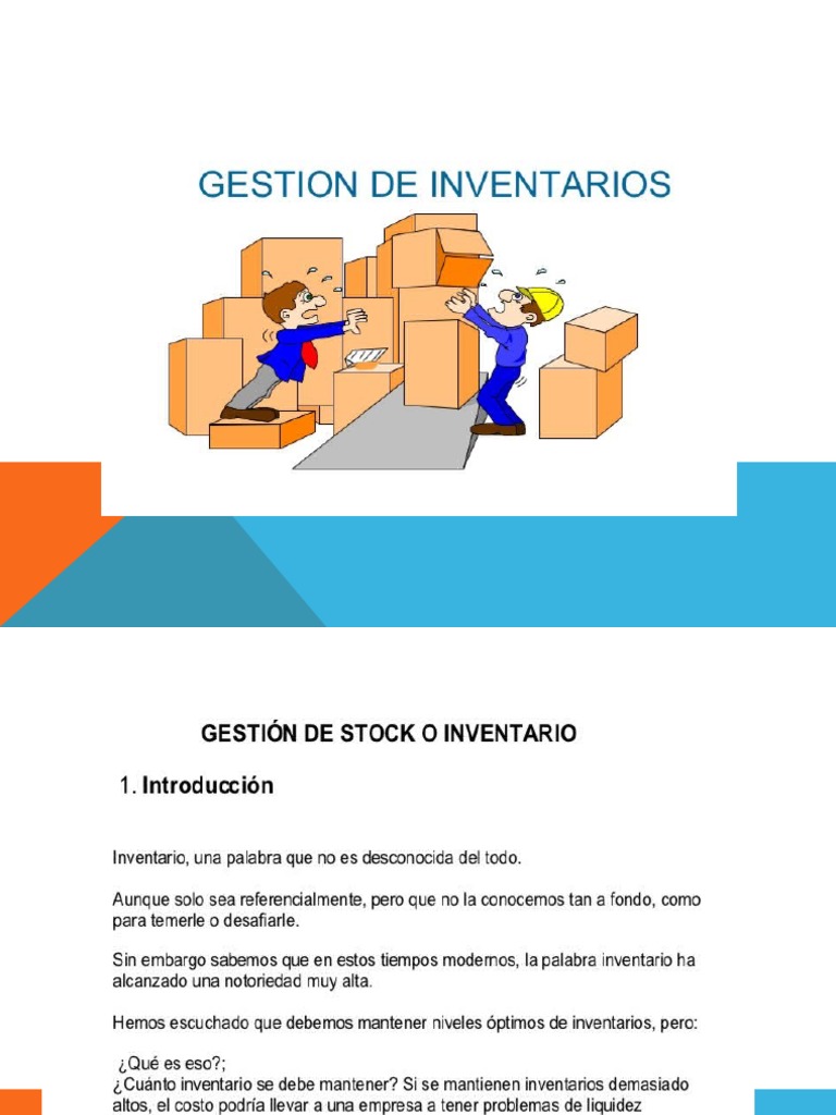 Presentación Gestion de Inventarios | Inventario | Economía